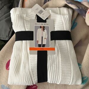 Ivory cardigan XXL NWT